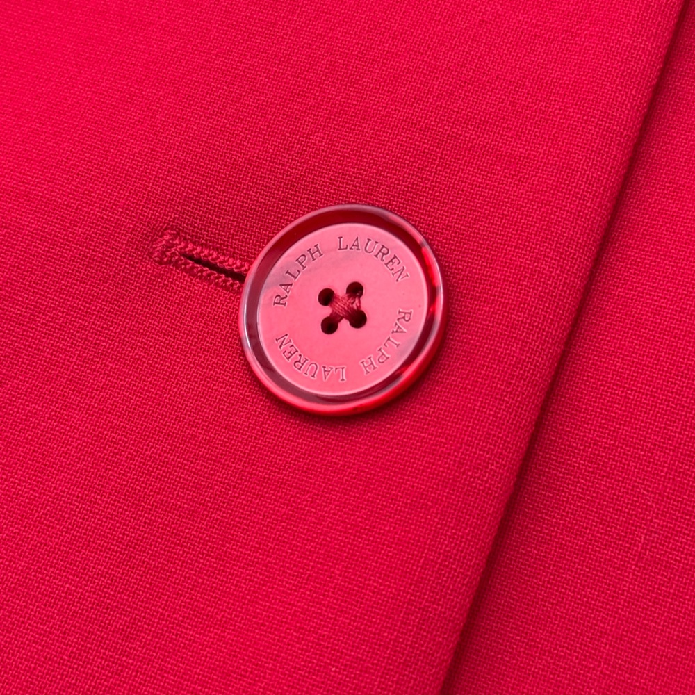 Ralph Lauren Purple label red cropped pleated jacket - Picture 6 of 9